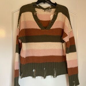 Wonderly Multicolor Striped Sweater